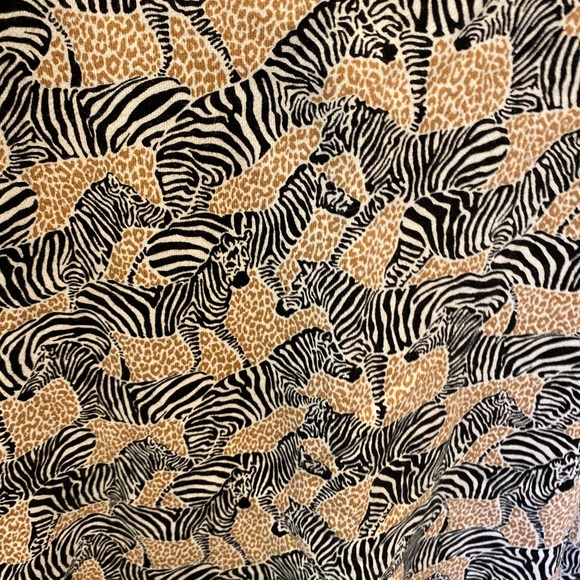 J Crew Safari Animal Print Zebra Print Sweatshirt LS L - Picture 6 of 7